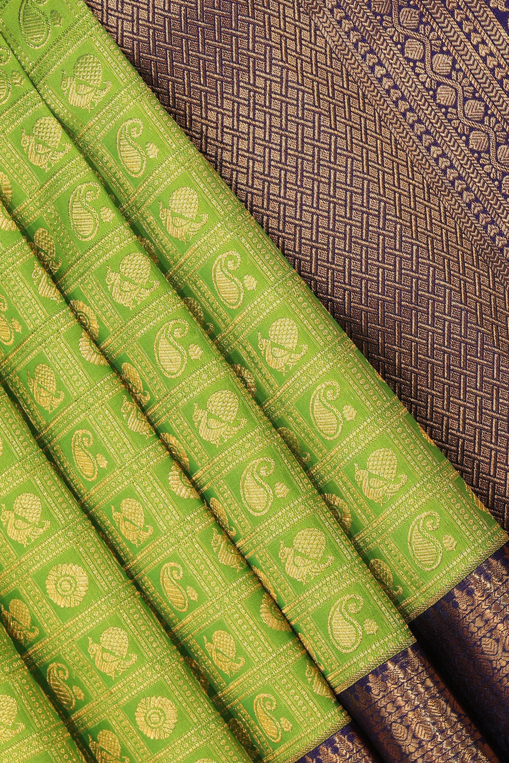 Image of Kanchipattu Green Saree
