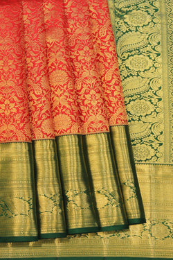 Collection of Kanchipattu Red Saree in a gallery layout