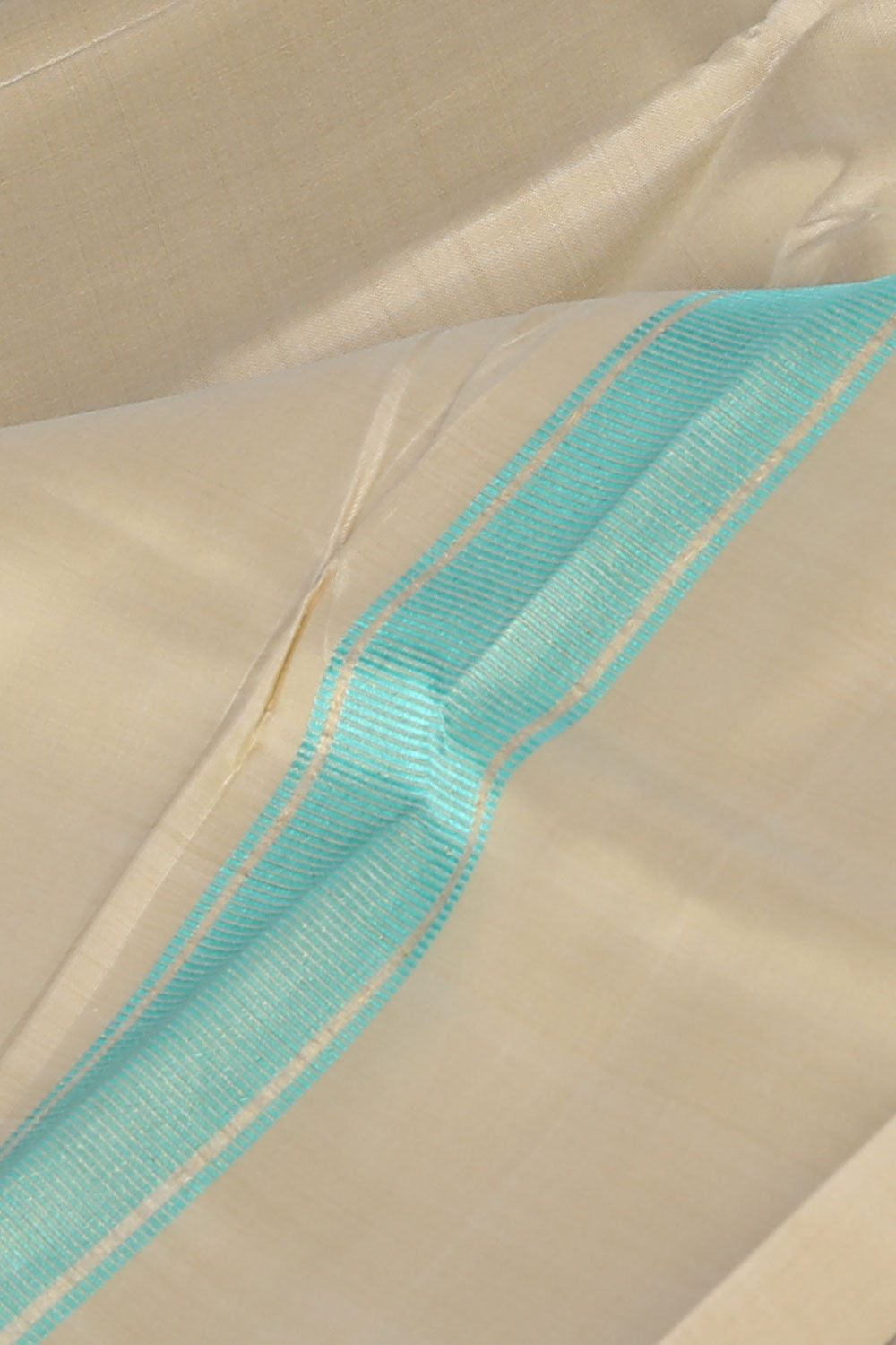 Kanchi Pure Silk Beige Traditional Dhoti With Kanduva (8 X 4)