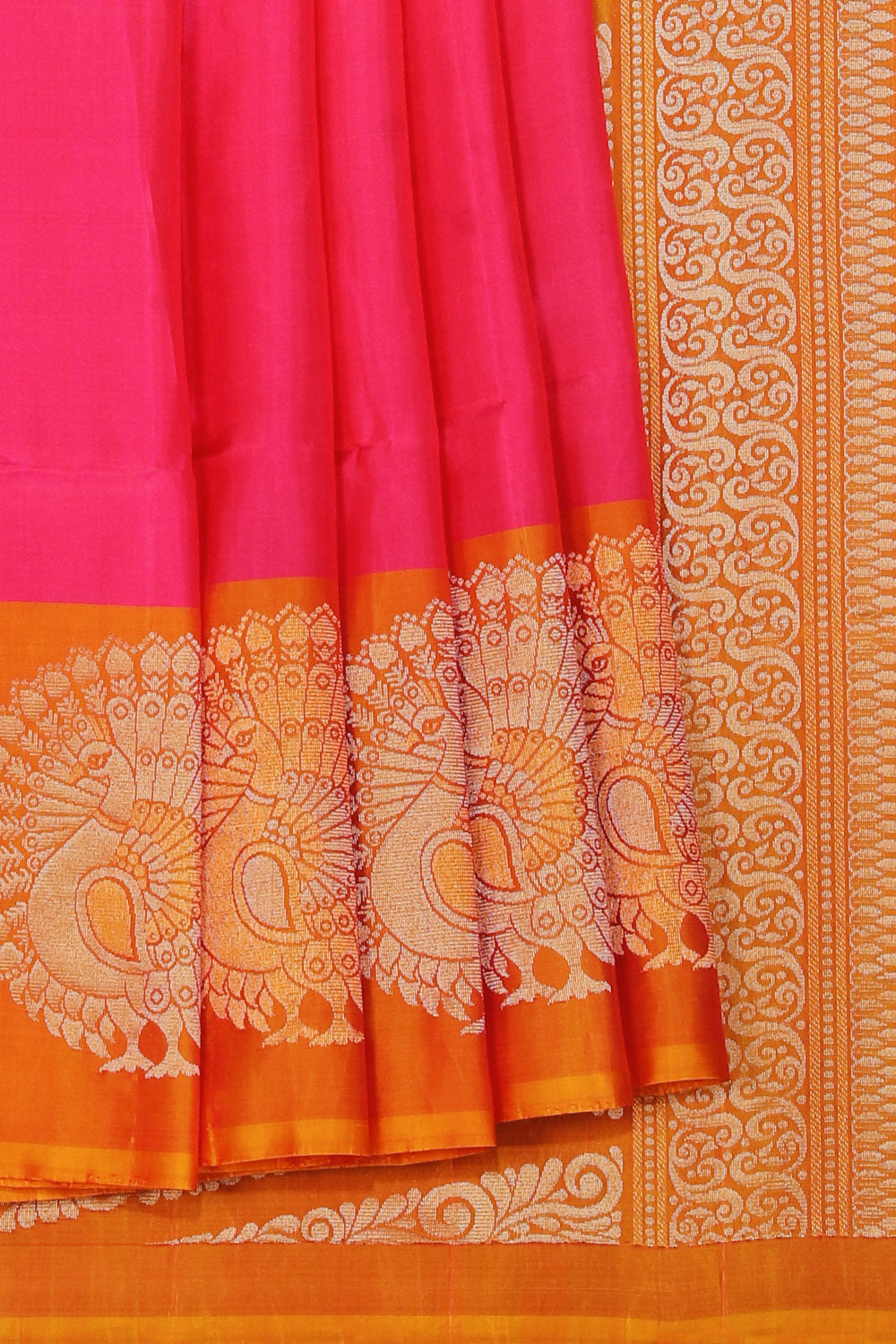 Collection of Very Pretty Soft-Silk Pink Saree in a gallery layout