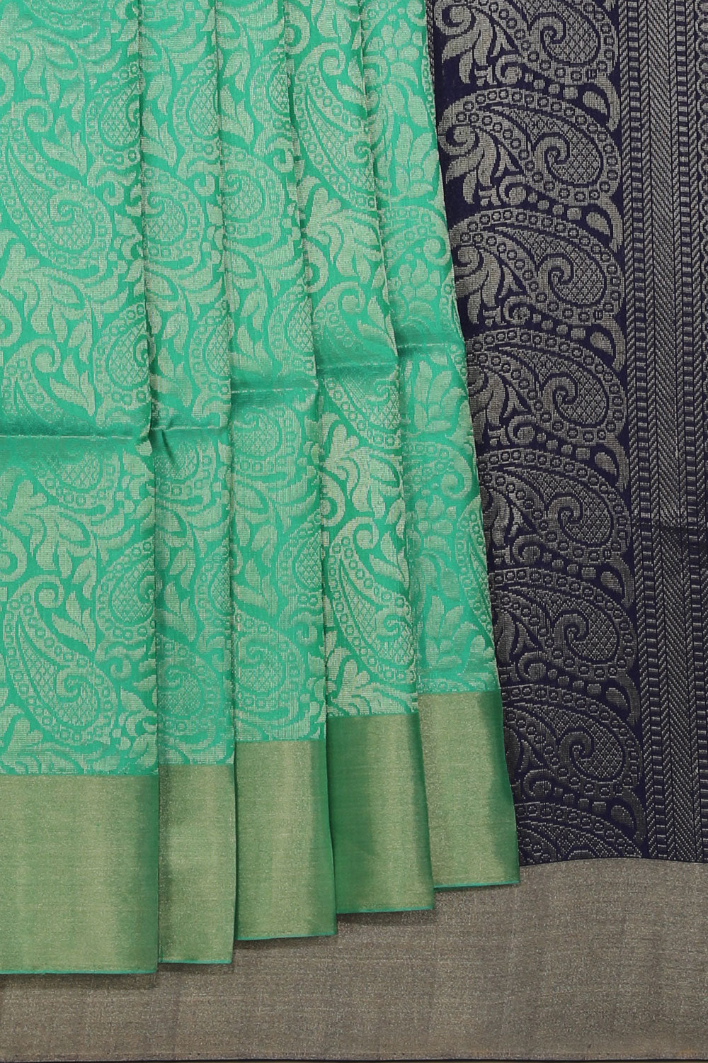 Collection of Very Pretty Aqua Green Saree in a gallery layout