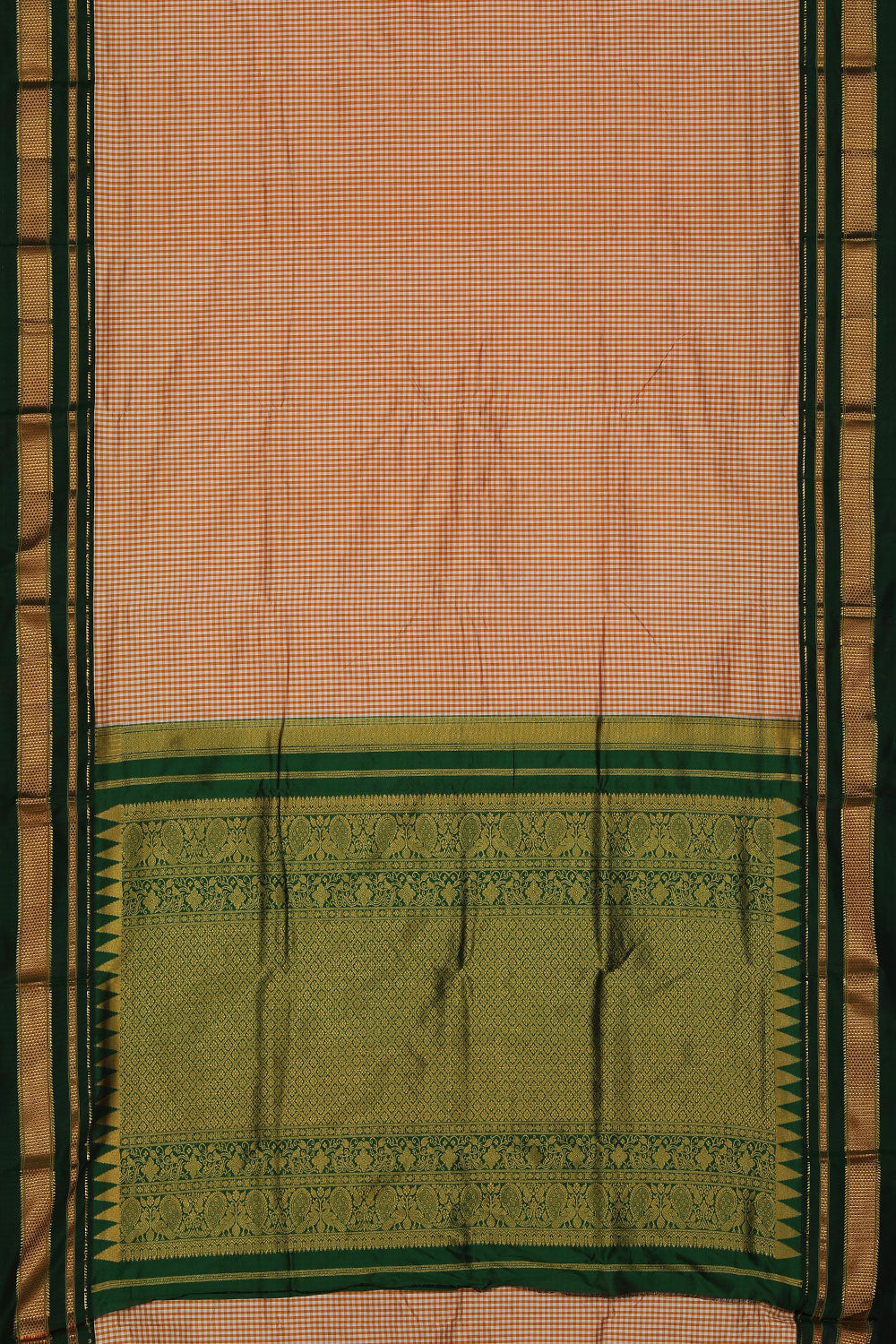 Narayanpet Silk Brown Saree