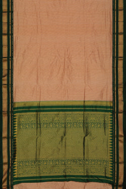 Image of Narayanpet Silk Brown Saree