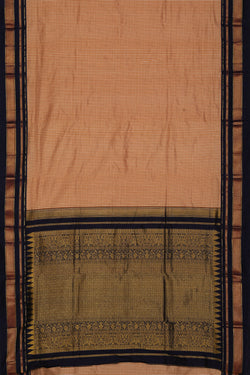 Collection of Narayanpet Silk Brown Saree in a gallery layout