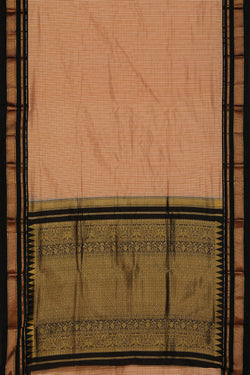 Collection of Narayanpet Silk Brown Saree in a gallery layout