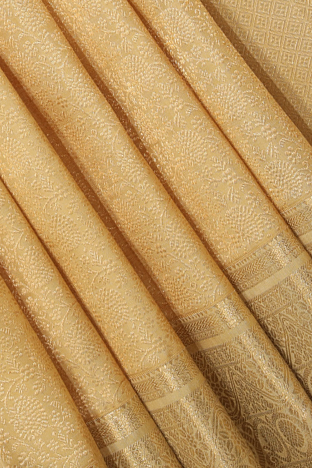 Image of Kanchipattu Beige Saree