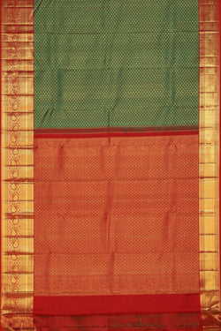 Collection of Kanchipattu Green Saree in a gallery layout