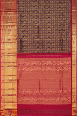 Collection of Kanchipattu Violet Saree in a gallery layout