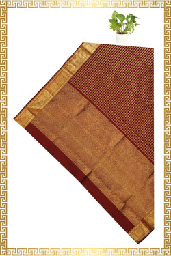 Image of Kanchi-Silk Maroon Dupatta