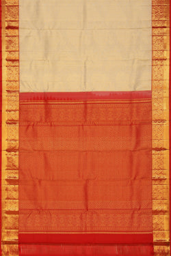 Image of Kanchipattu Off-White Saree