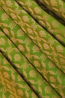 Collection of Kanchipattu Green Saree in a gallery layout