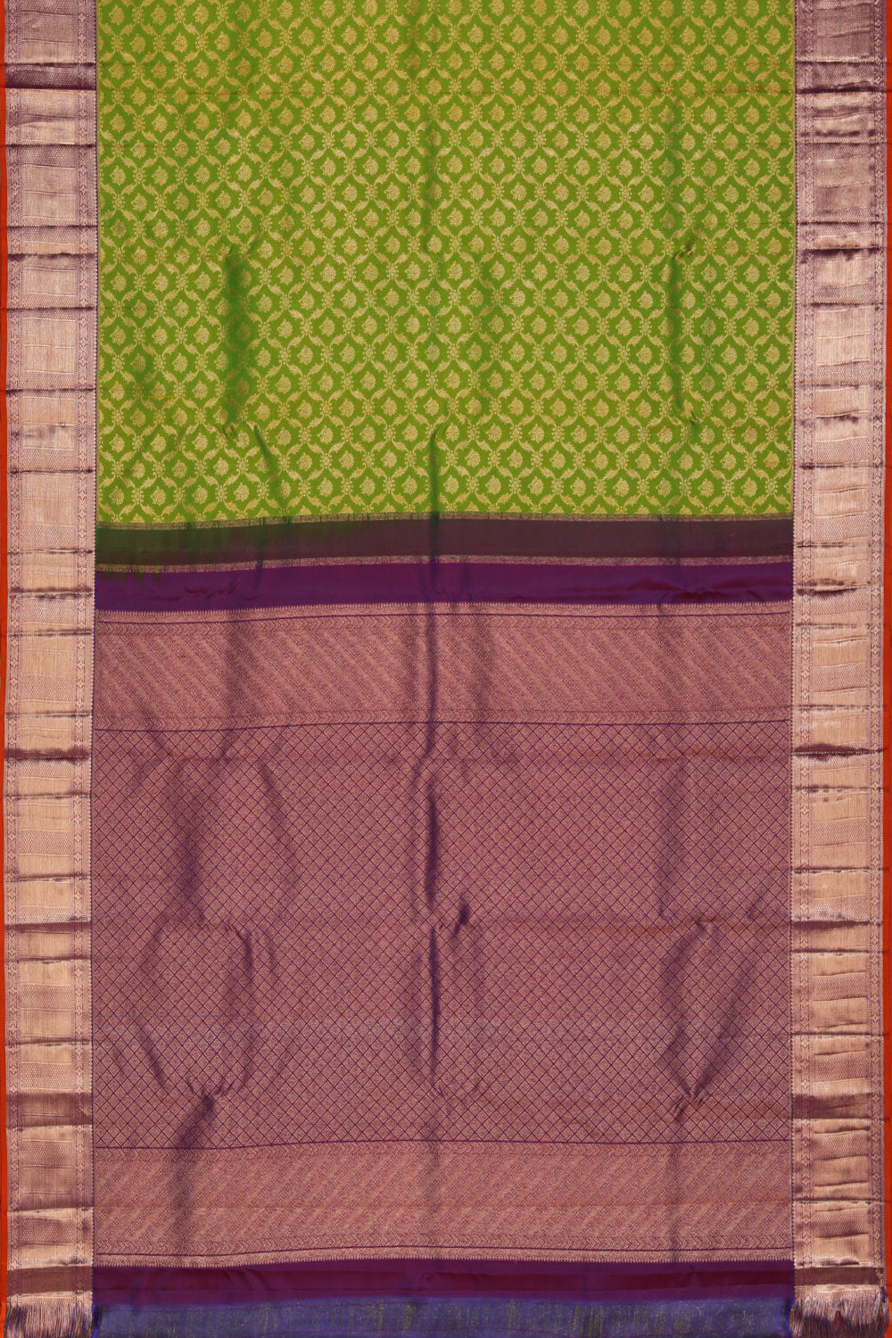 Collection of Kanchipattu Green Saree in a gallery layout