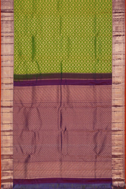 Collection of Kanchipattu Green Saree in a gallery layout