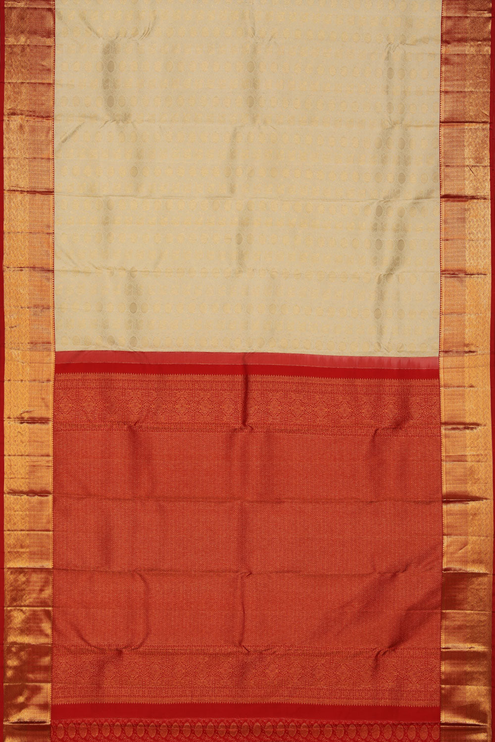 Collection of Kanchipattu Off-White Saree in a gallery layout