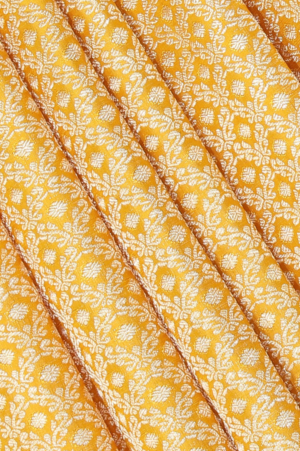 Collection of Kanchipattu Yellow Saree in a gallery layout