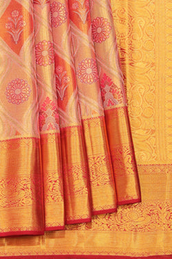 Collection of Kanchipattu Pink Saree in a gallery layout