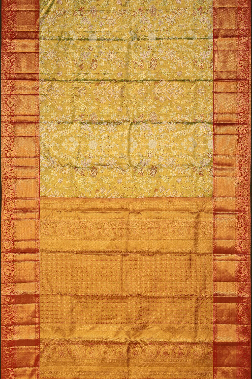 Image of Kanchipattu Green Saree