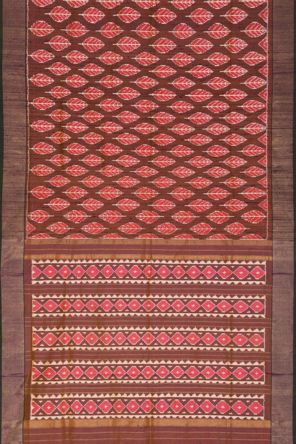 Image of Pochampally Brown Saree