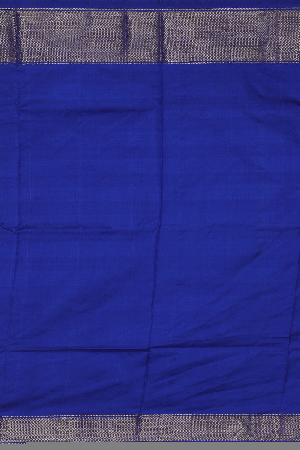 Image of Pochampally-Silk Pavada Unstitched Set