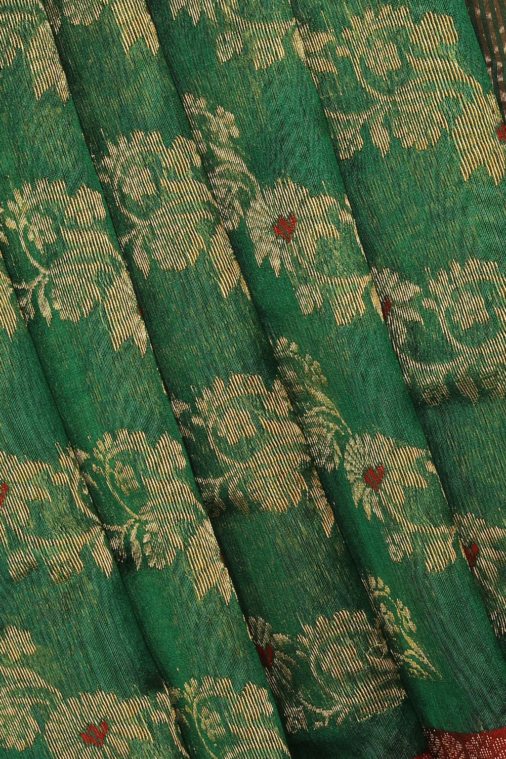 Image of Chanderi Green Saree