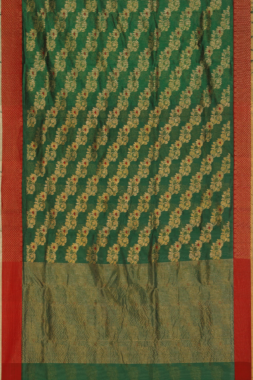 Image of Chanderi Green Saree