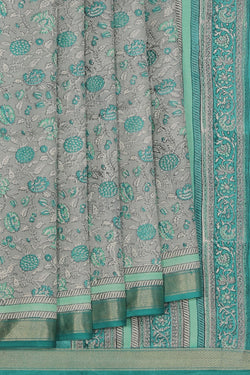 Collection of Simple Yet Elegant Floral Print Saree in a gallery layout