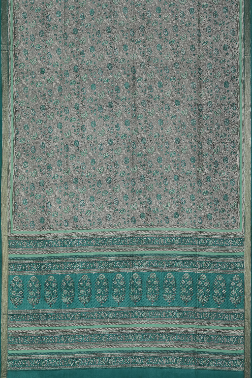 Collection of Simple Yet Elegant Floral Print Saree in a gallery layout