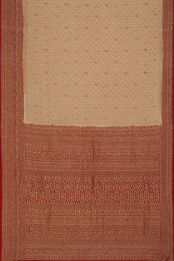 Collection of Banarasi Georgette Beige Saree in a gallery layout