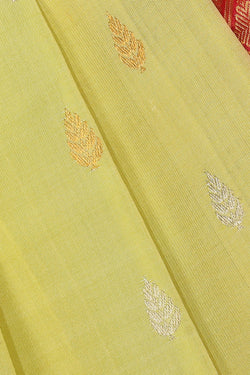 Image of Gadwal Silk Mint-Green Saree