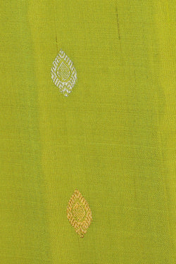 Image of Gadwal Silk Spring-Green Saree