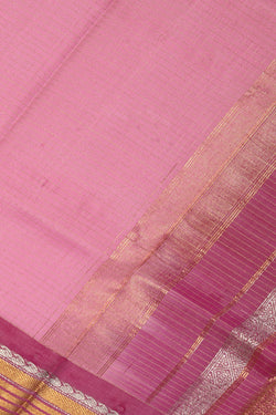 Image of Gadwal Silk Pink Dupatta