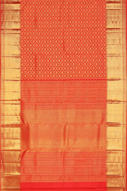 Collection of Kanchipattu Brocade Red Saree in a gallery layout