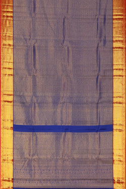 Image of Kanchipattu Brocade Orchid-Blue Dupatta