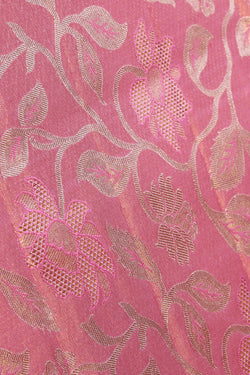 Collection of Kanchipattu Tissue Brocade Pink Saree in a gallery layout