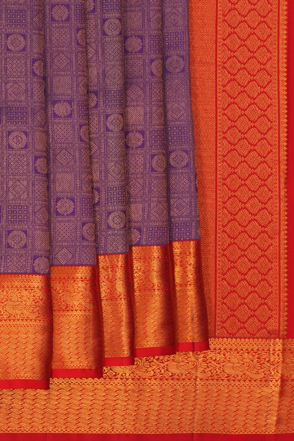 Image of Kanchipattu Brocade Purple Saree