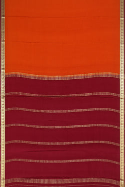 Image of Mysore Binny Crepe Silk Orange Saree