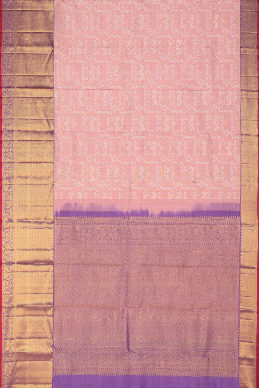 Collection of Kanchipattu Brocade Pink Saree in a gallery layout