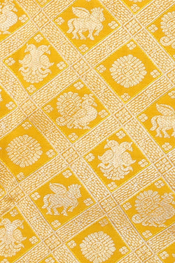 Image of Kanchipattu Brocade Yellow Saree