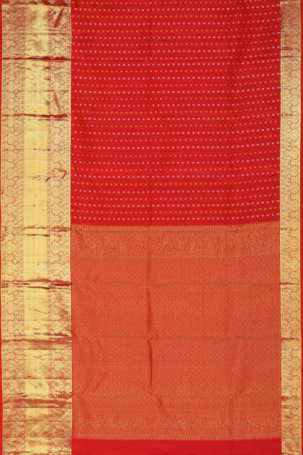 Collection of Very Pretty Coral-Red Saree in a gallery layout