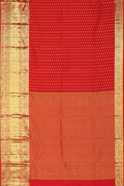 Collection of Very Pretty Coral-Red Saree in a gallery layout