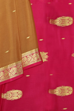 Image of Mysore Binny Crepe Silk Brown Saree