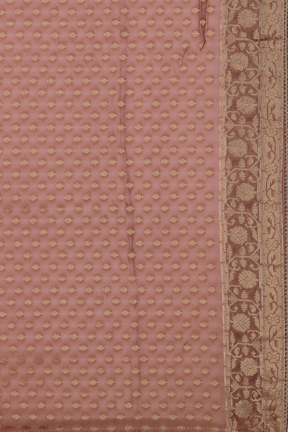 Image of Very Classy Gold Diagonal Pattern Saree