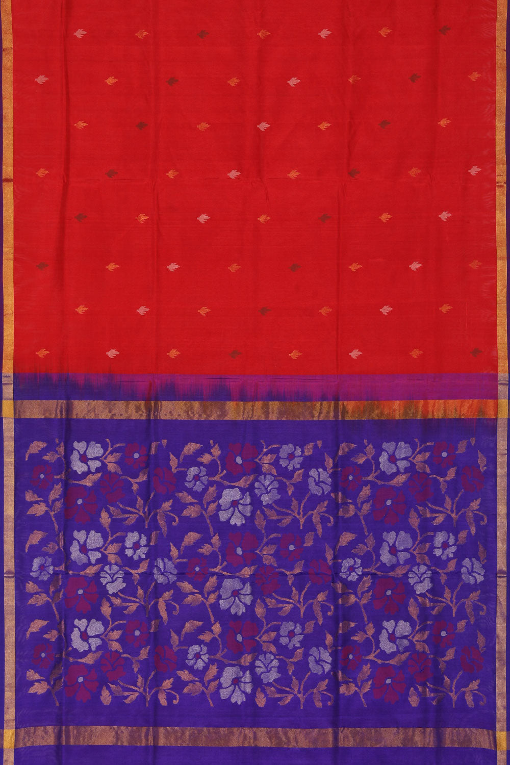 Image of Uppada Silk Red Saree