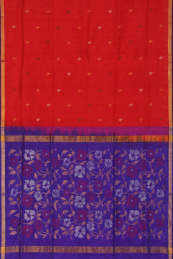 Collection of Uppada Silk Red Saree in a gallery layout