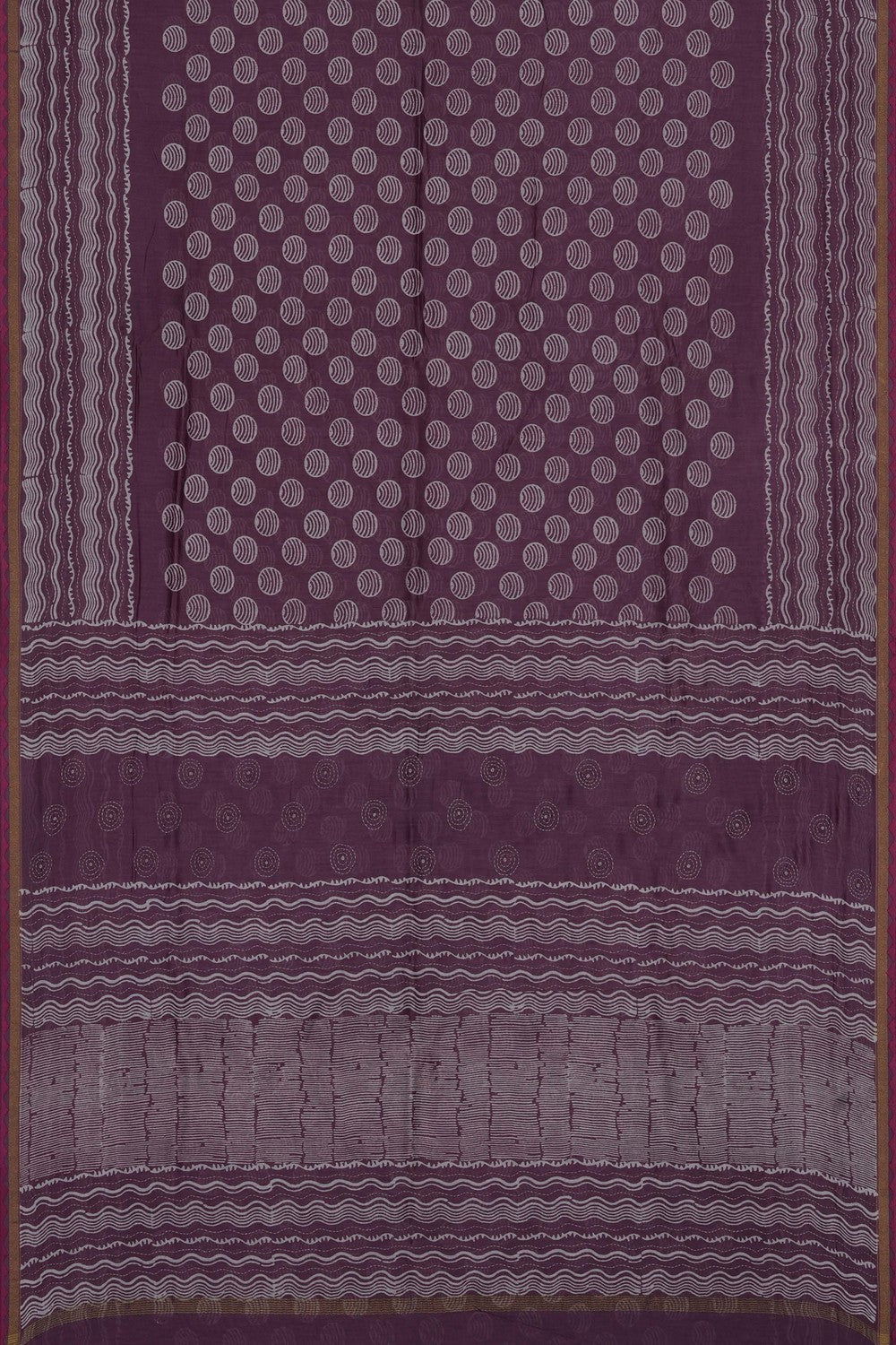 Image of Mauve Chanderi Silk Cotton Saree