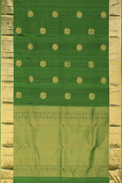 Collection of Very Pretty Silk Green Saree in a gallery layout