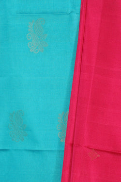 Collection of Simple Yet Elegant Silk Unstitched Suit With Dupatta (3 Pcs Set) in a gallery layout