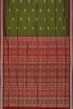 Image of Sambalpuri Silk Green Saree