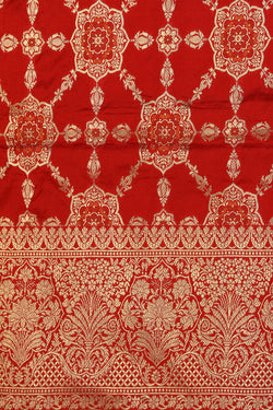 Collection of Banarasi Silk Red Saree in a gallery layout