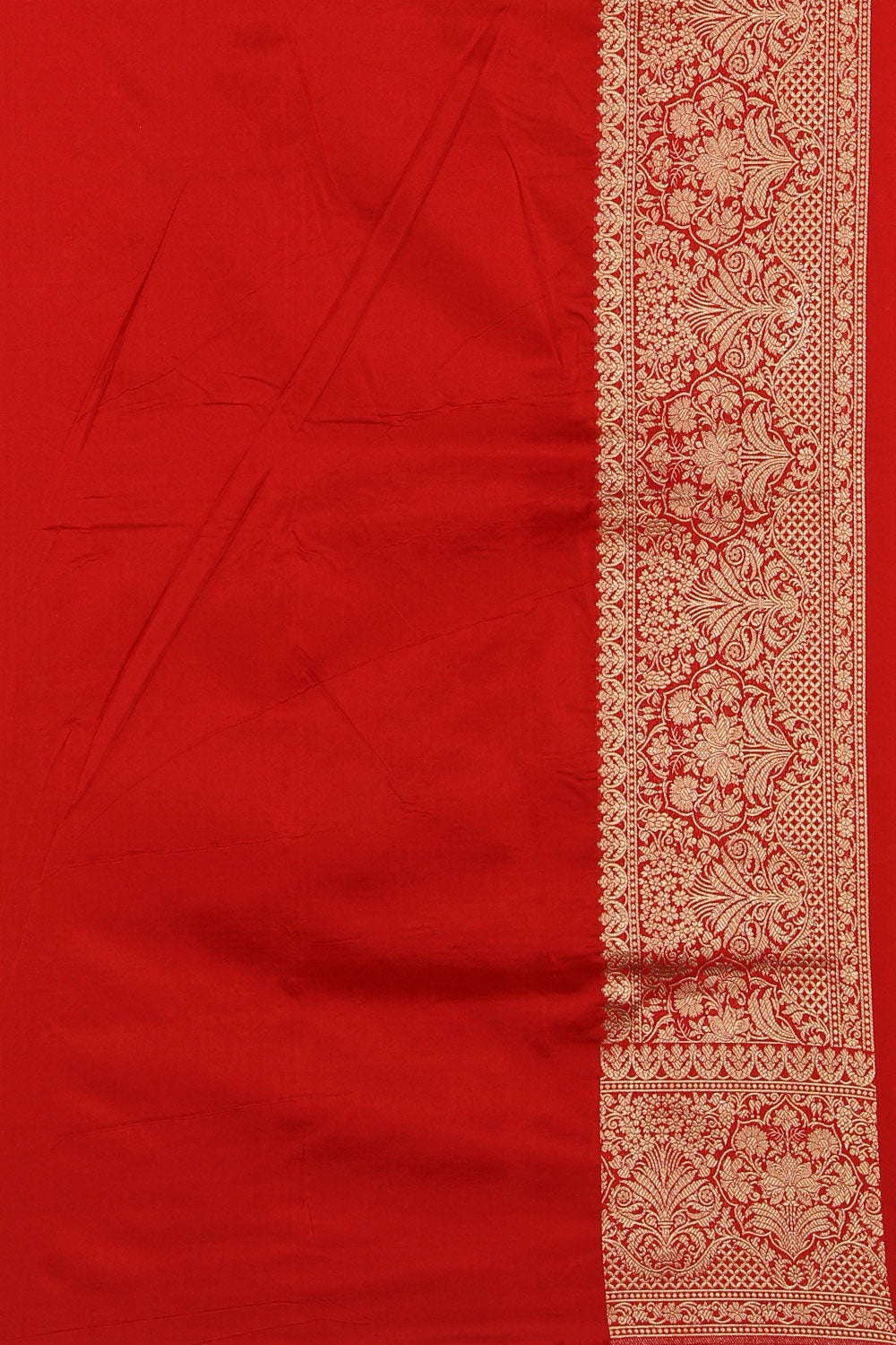 Image of Banarasi Silk Red Saree
